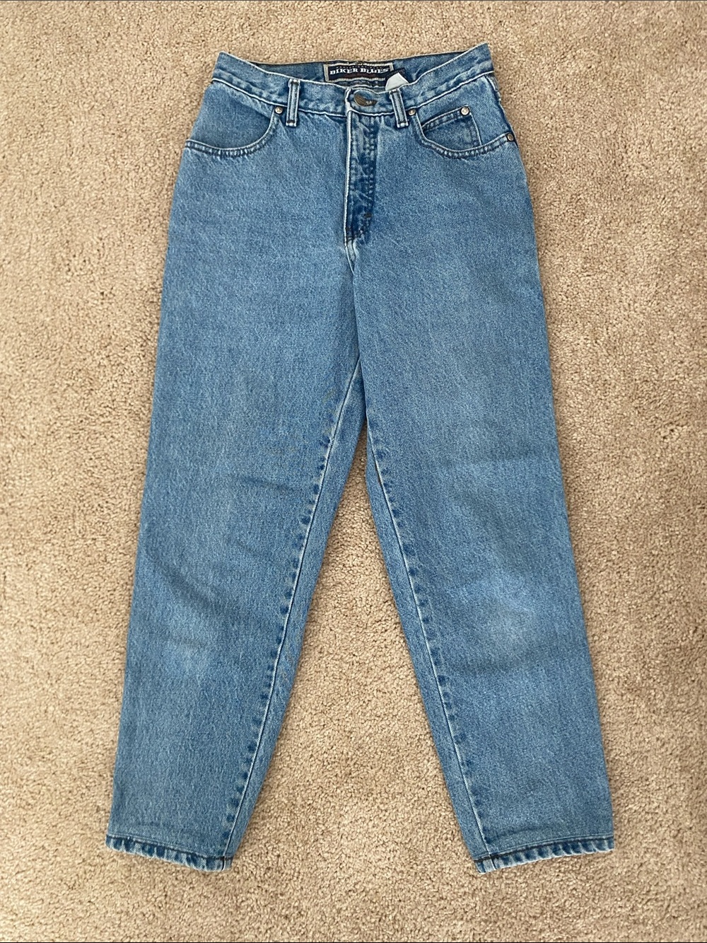 Harley-Davidson Medium Blue High-Rise Straight Leg Jeans